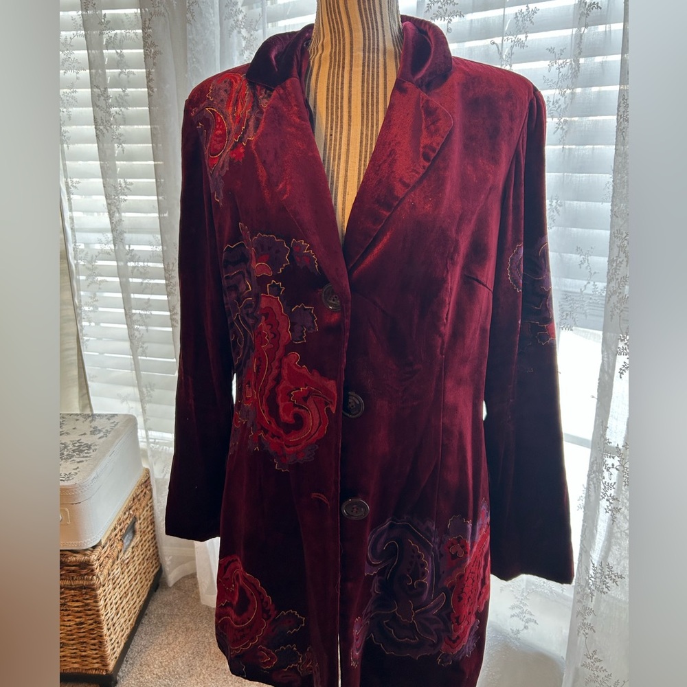Coldwater Creek Velvet Jacket